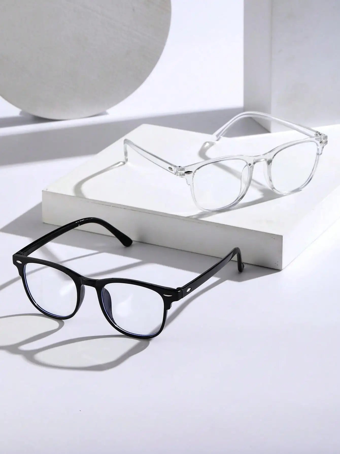 Trendy Anti-Blue Light Clear Glasses