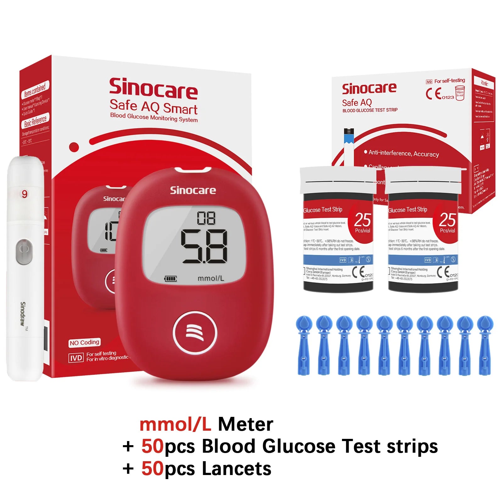 Safe AQ Smart Glucometer