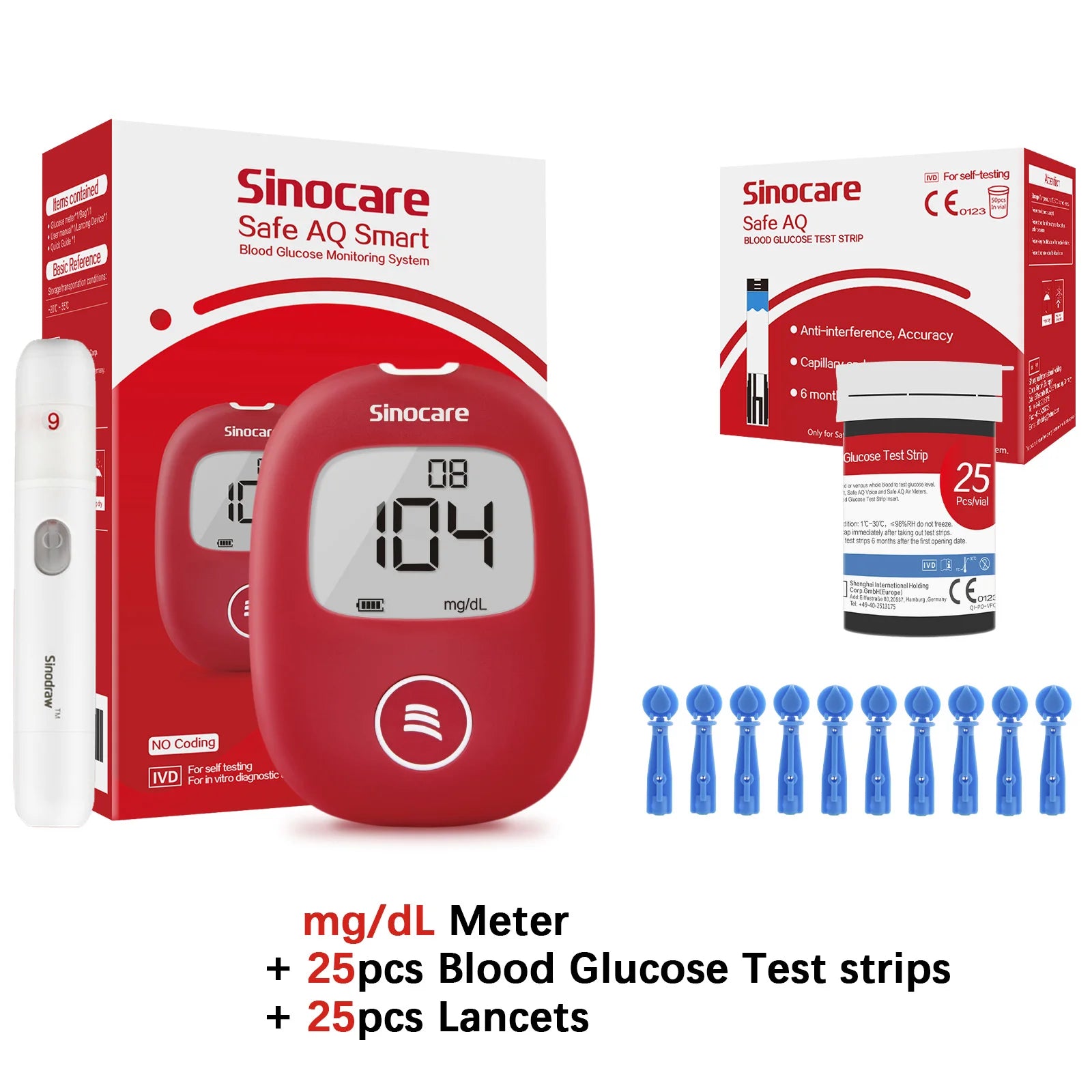 Safe AQ Smart Glucometer