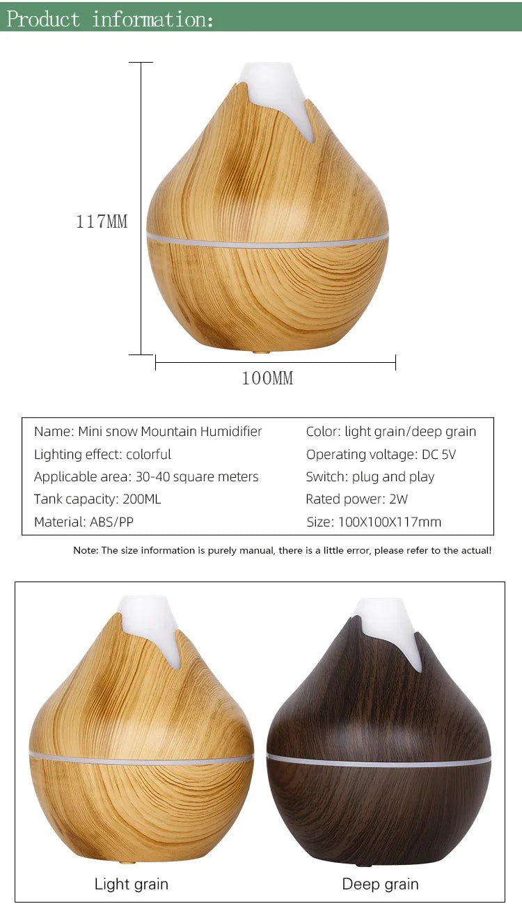 350ML Aromatherapy Essential Oil Diffuser