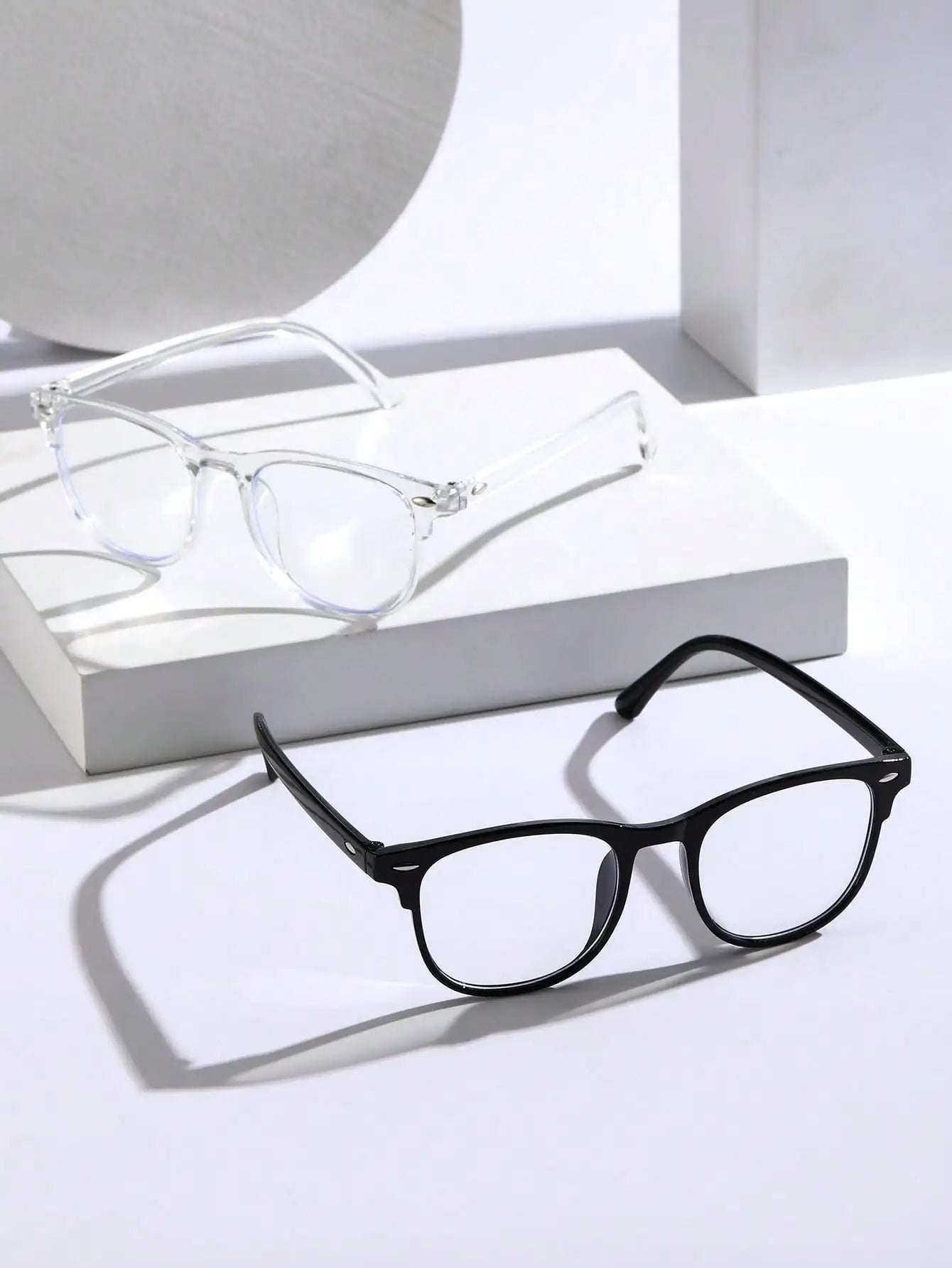 Trendy Anti-Blue Light Clear Glasses