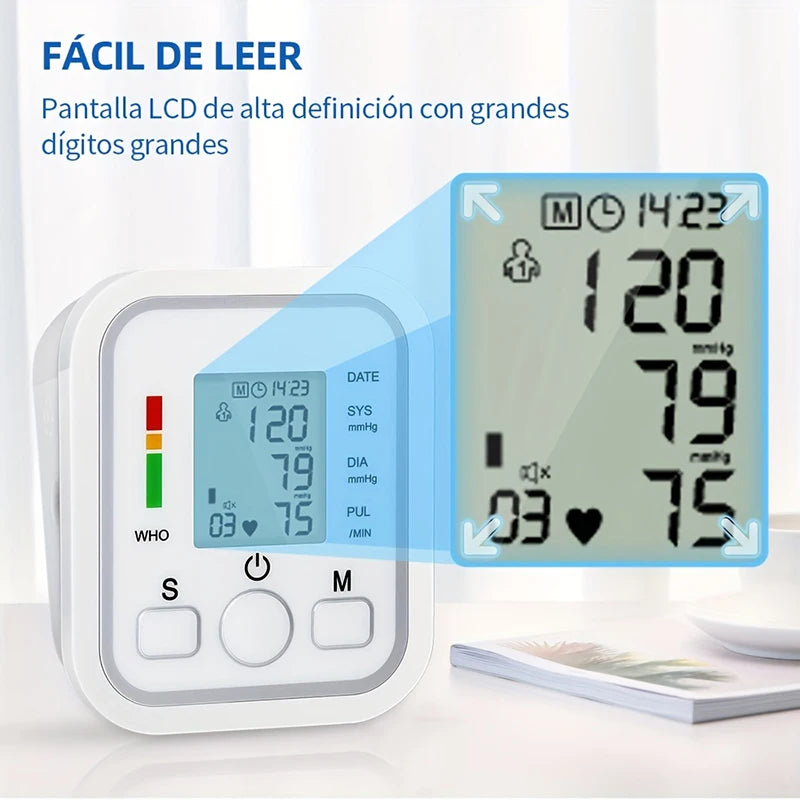 Electric Arm Voice Reading Blood Pressure Monitor | Backlit LCD | WHO Interpretation