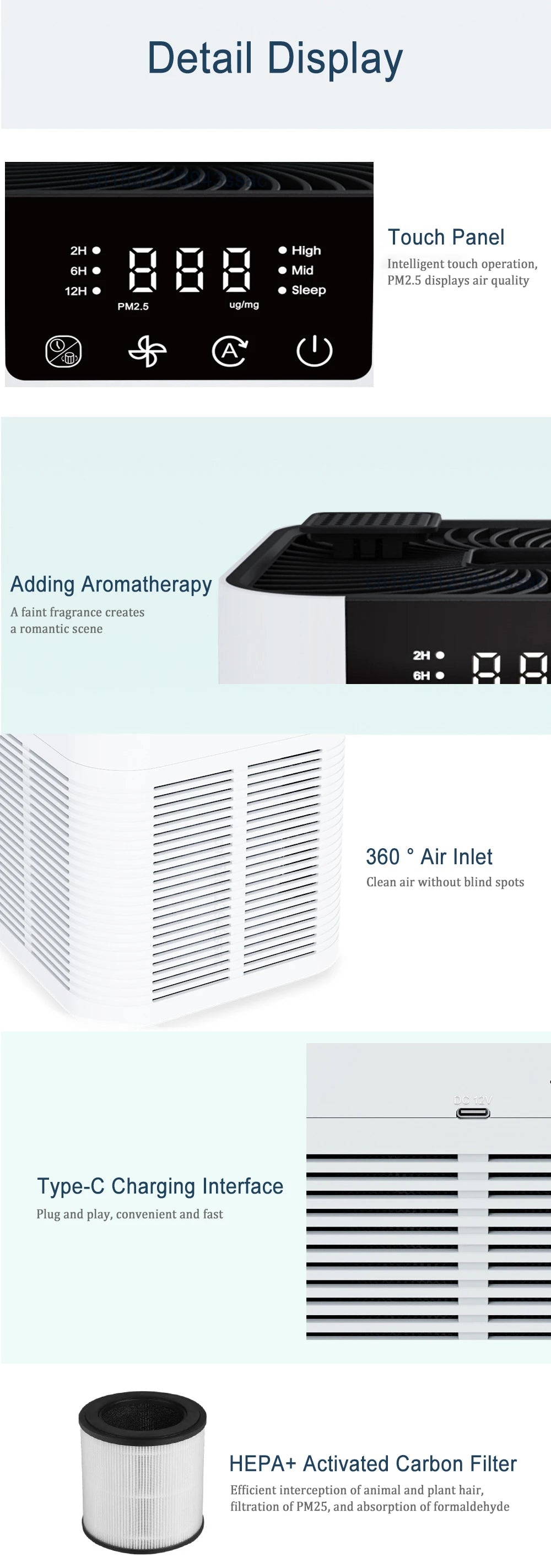 Portable Desktop Air Purifier