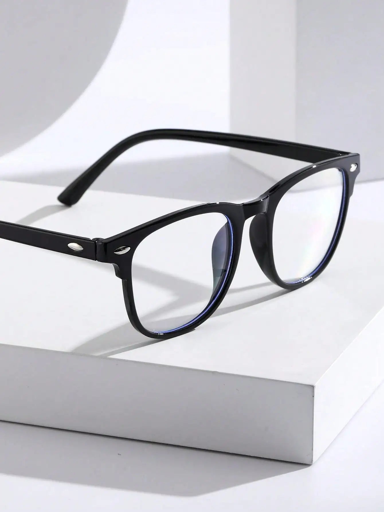 Trendy Anti-Blue Light Clear Glasses