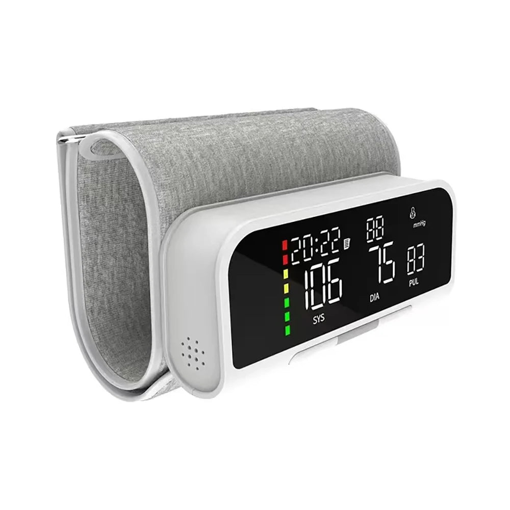 Rechargeable Upper Arm Monitor | 3-Color LCD | English Voice Guidance