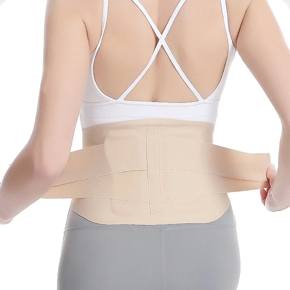 1 Pcs Adjustable Ultra Thin Back Brace with Lumbar Pad, Flexible Supports, Back Brace for Lower Back, Sciatica Scoliosis Relief