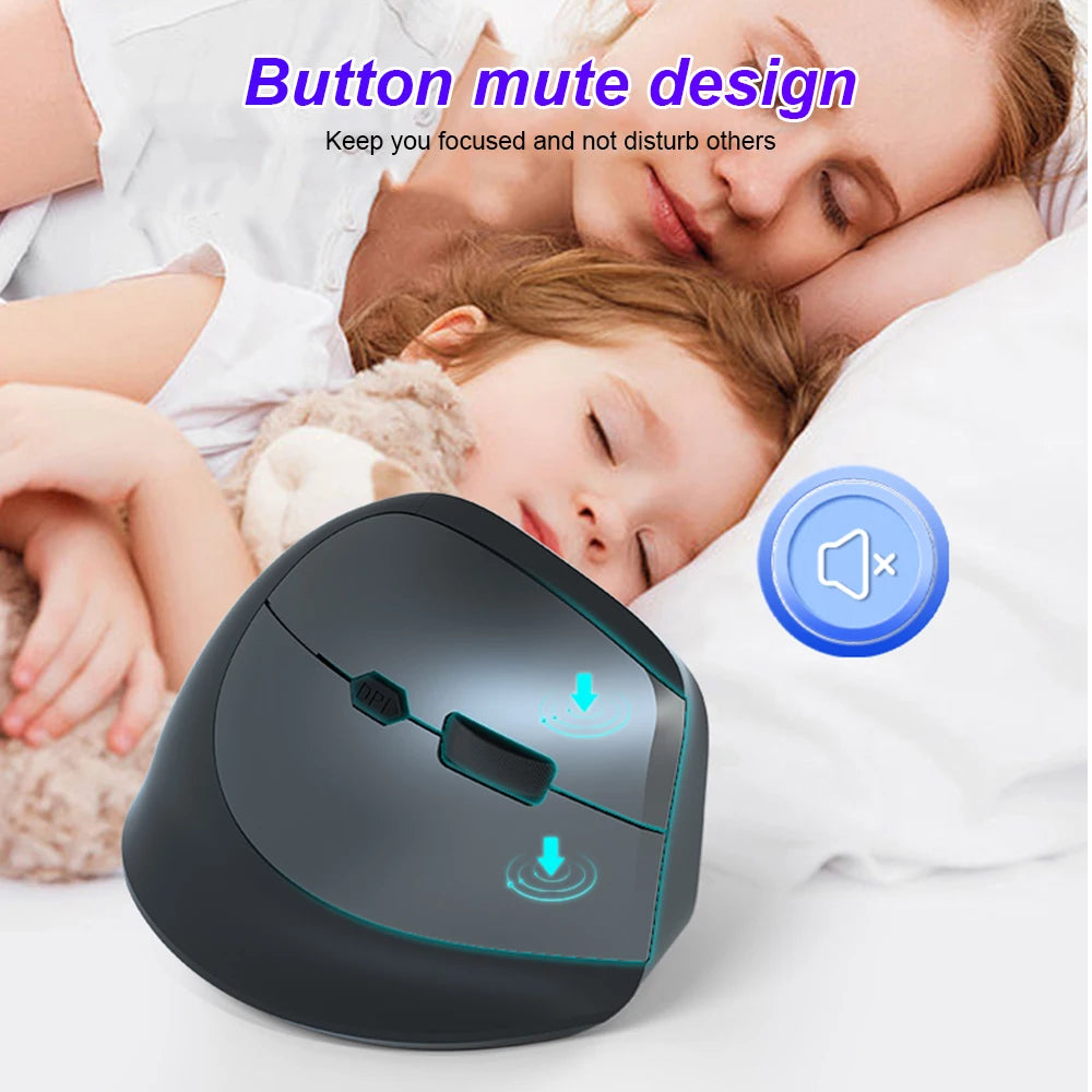 Ergonomic 2.4G Wireless Optical Mouse