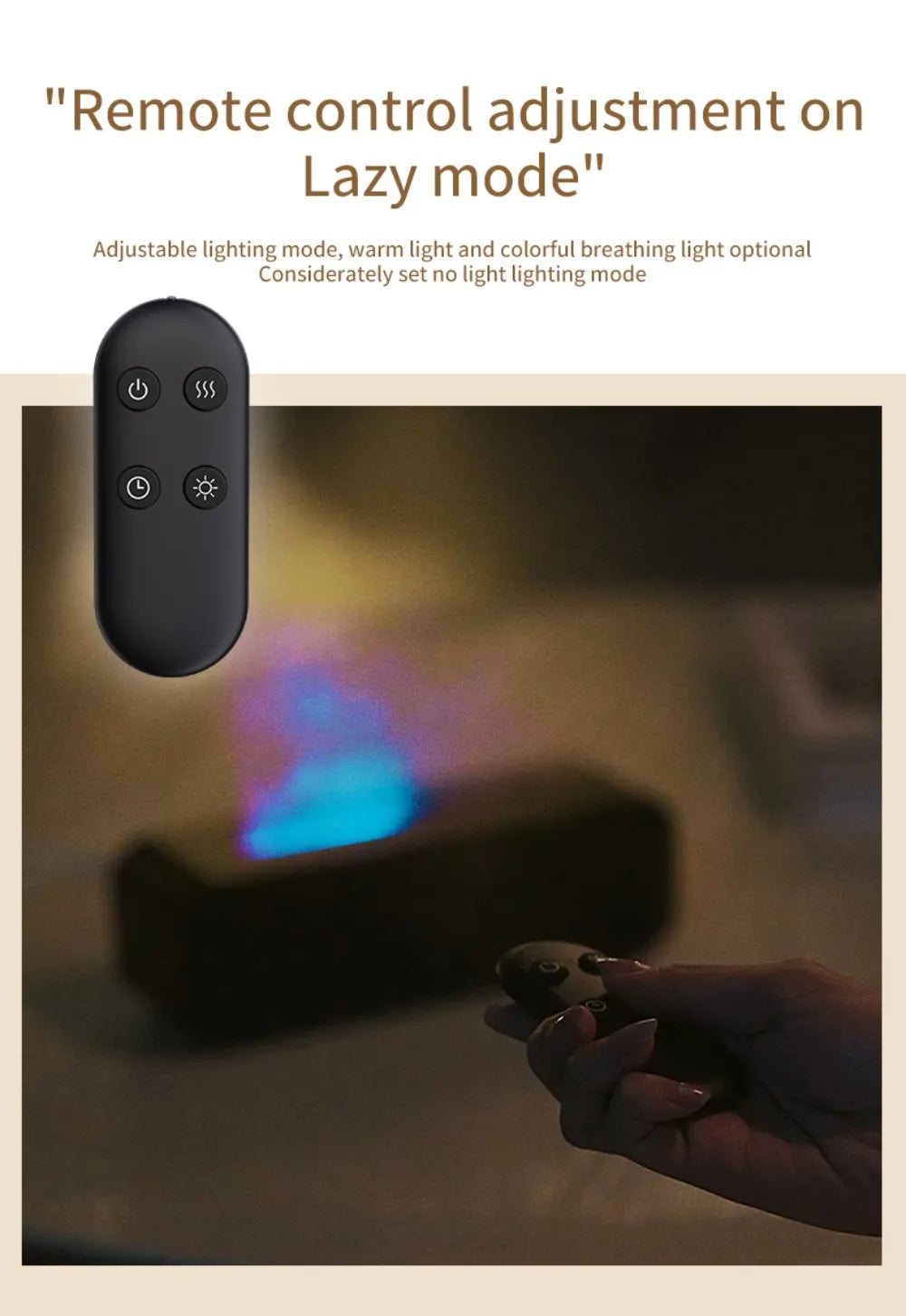 Humidifier Flame Aromatherapy Diffuser.
