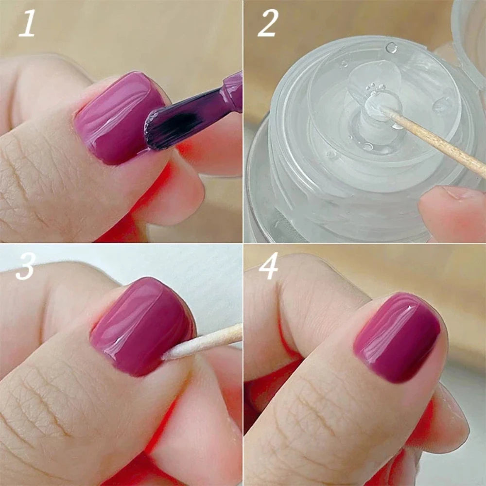 100/300/500 Nails Wooden Tip Cotton Stick Buds Disposable Ultra-Detail Corrector Nail Polish Remover Clean Sticks Manicure Tools