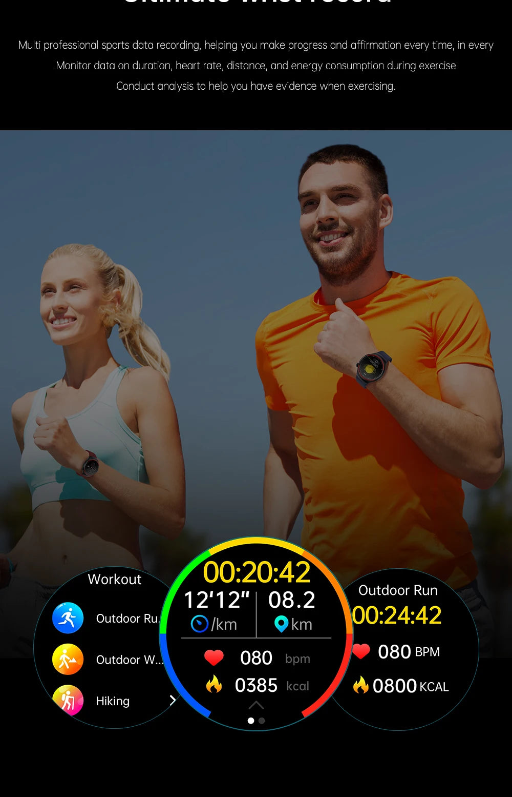 Medical-Grade Smart Watch | Blood Pressure, Heart Rate & Pulse Monitor | Nursing & Healthcare