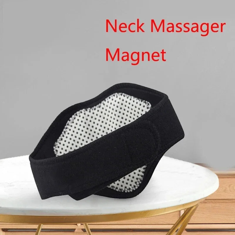 1Pc Self-heating Tourmaline Neck Magnetic Therapy Support Tourmaline Belt Wrap Brace Pain Relief Cervical Vertebra Protection