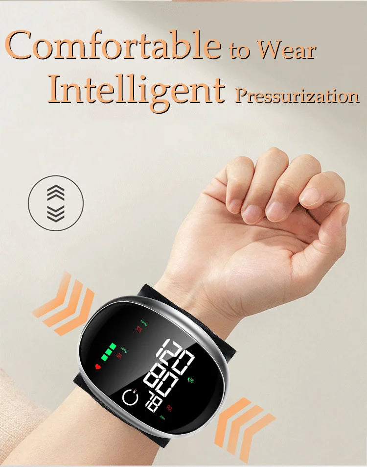 Automatic Wrist BP Monitor with Voice Readout | LCD Smart Touch
