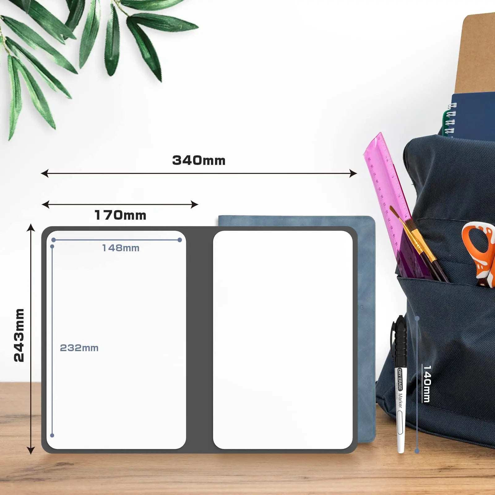 A5 Reusable Whiteboard Notebook Set