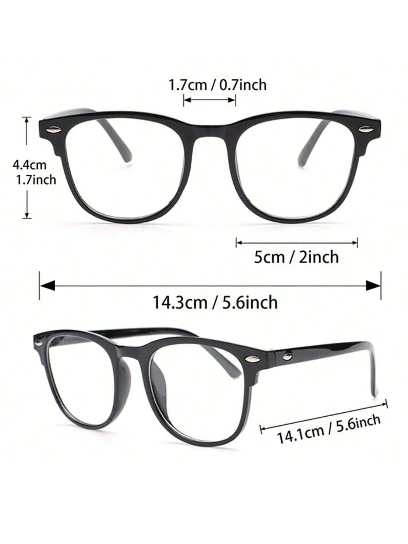 Trendy Anti-Blue Light Clear Glasses