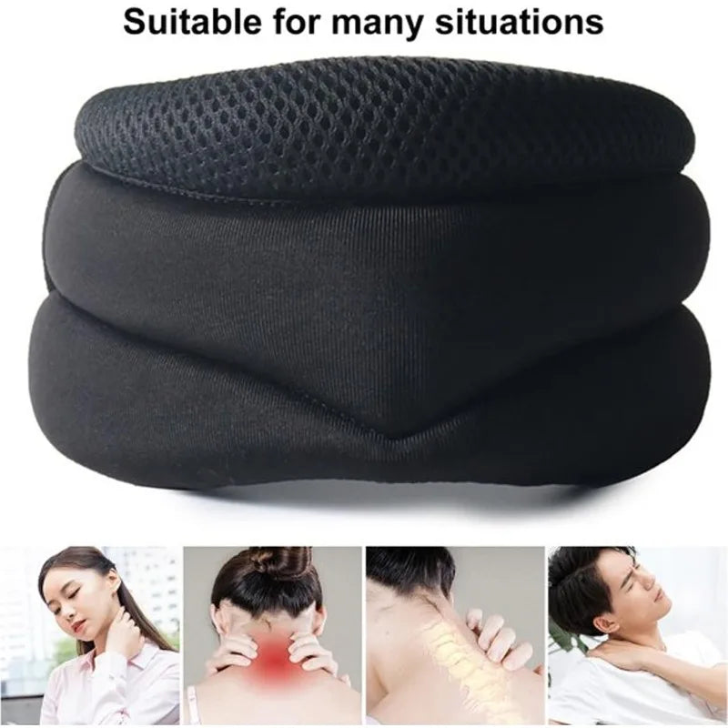 Neck Support for Snoring Adjustable Neck Brace for Sleep 3-Stage Soft Cervical Collar for Sleeping