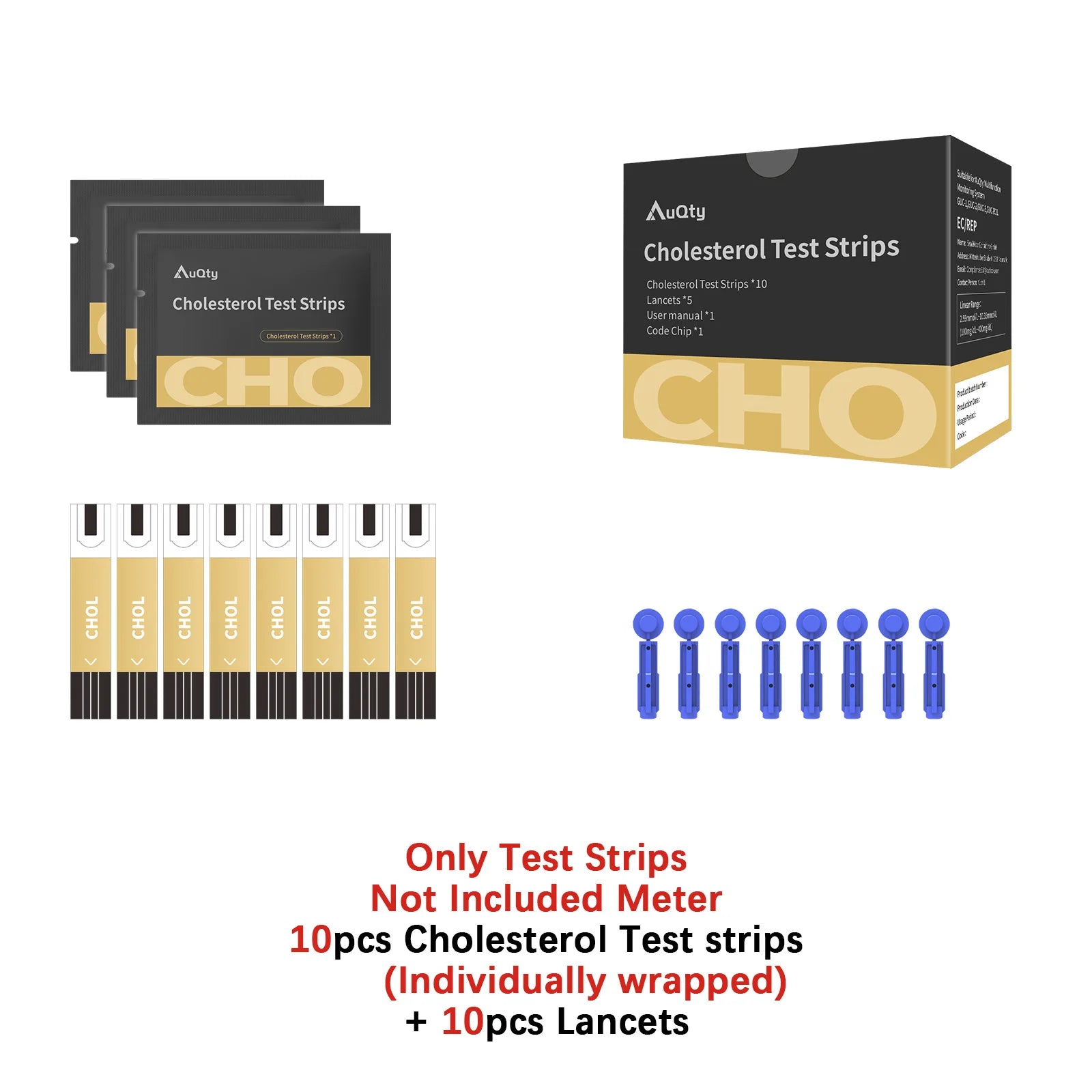3in1 Multifunction Cholesterol Uric Acid Glucometer Kit
