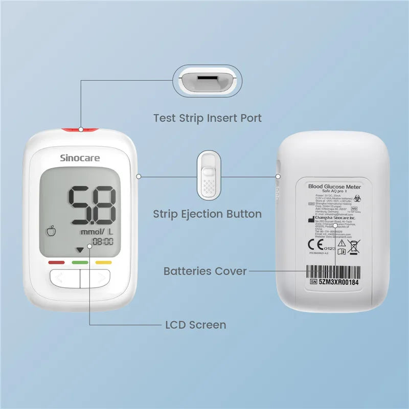 Sinocare Glucometer Kit