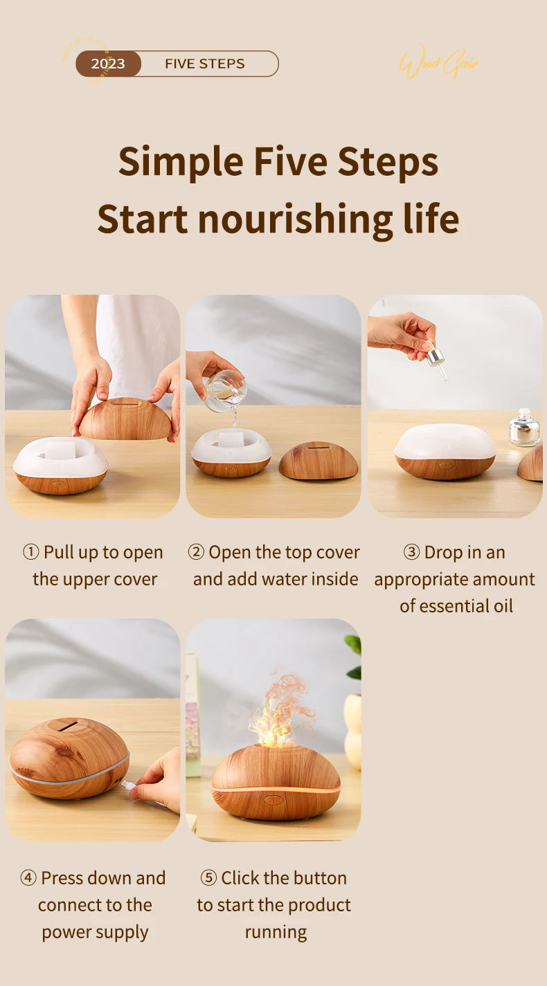 Air Humidifier Aromatherapy Essential Oil Diffuser