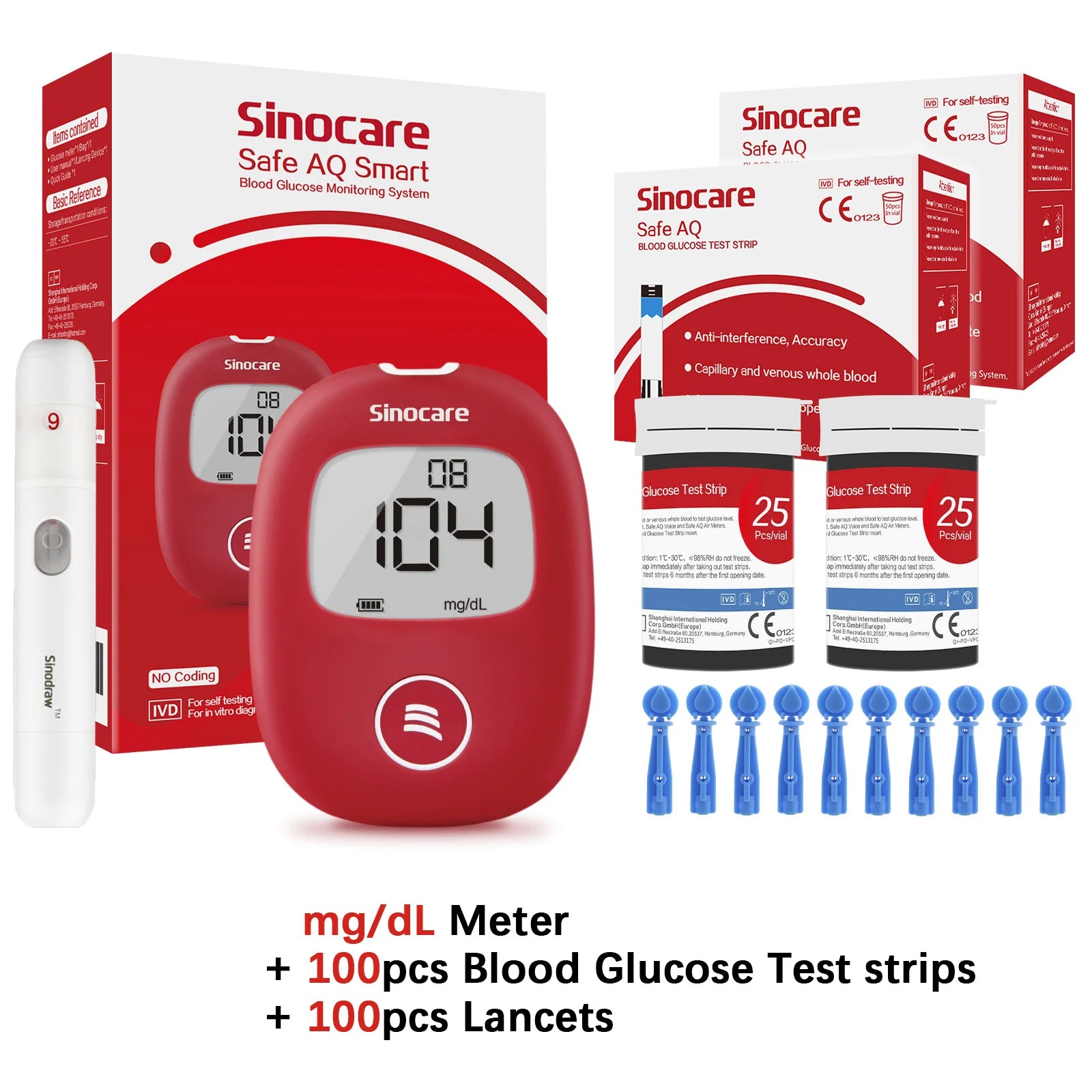 Safe AQ Smart Glucometer