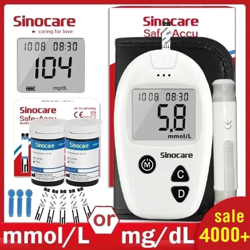 Sinocare Glucometer Kit