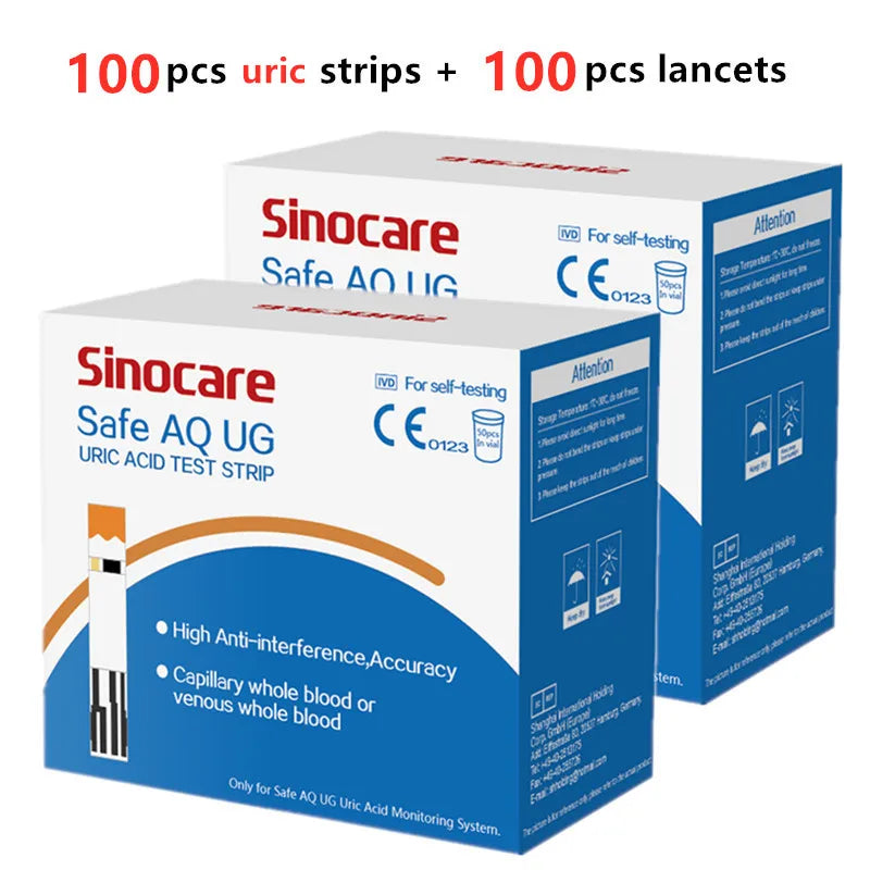 Sinocare  Glucometer & Uric Acid Test Kit