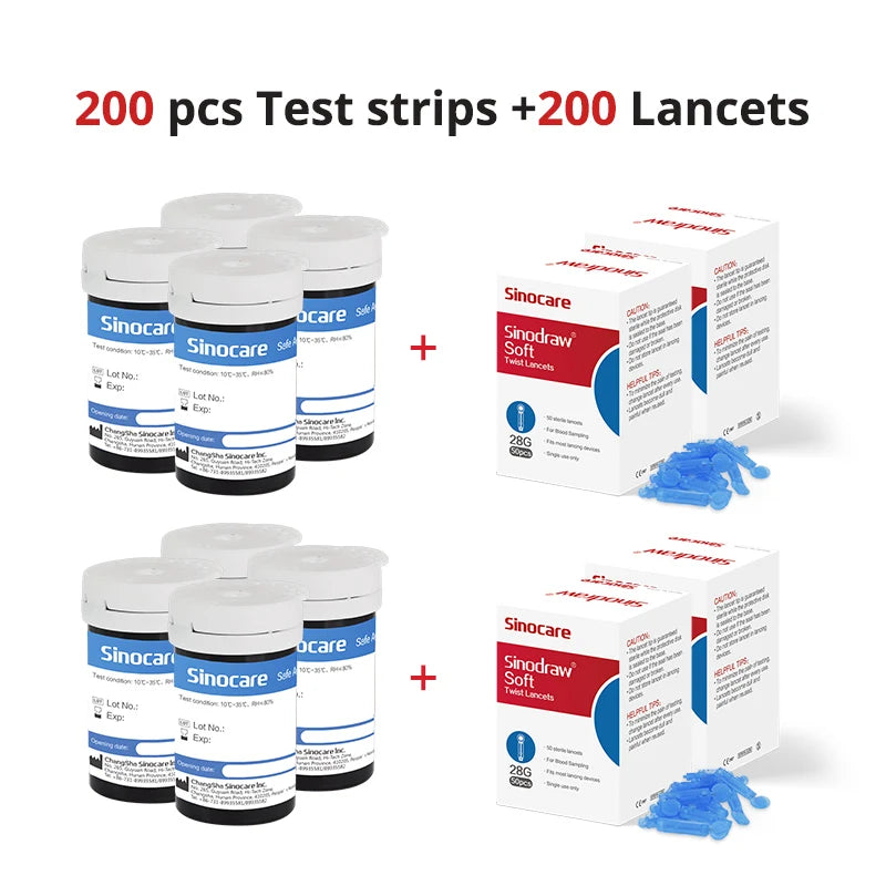 Sinocare Glucometer Kit