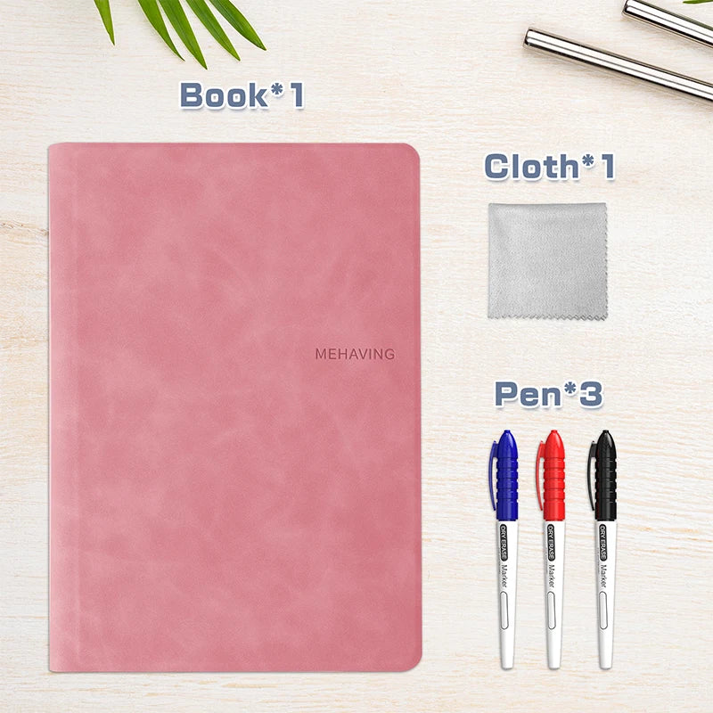 A5 Reusable Whiteboard Notebook Set