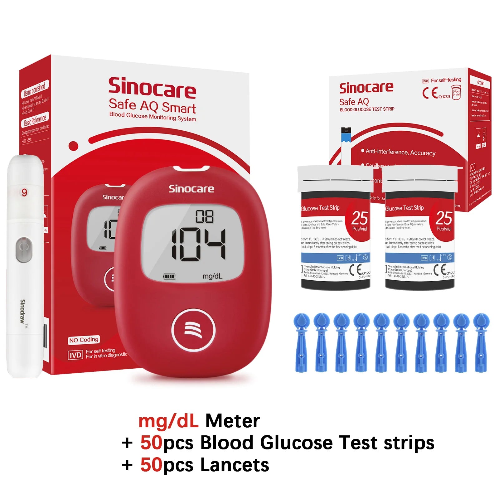 Safe AQ Smart Glucometer