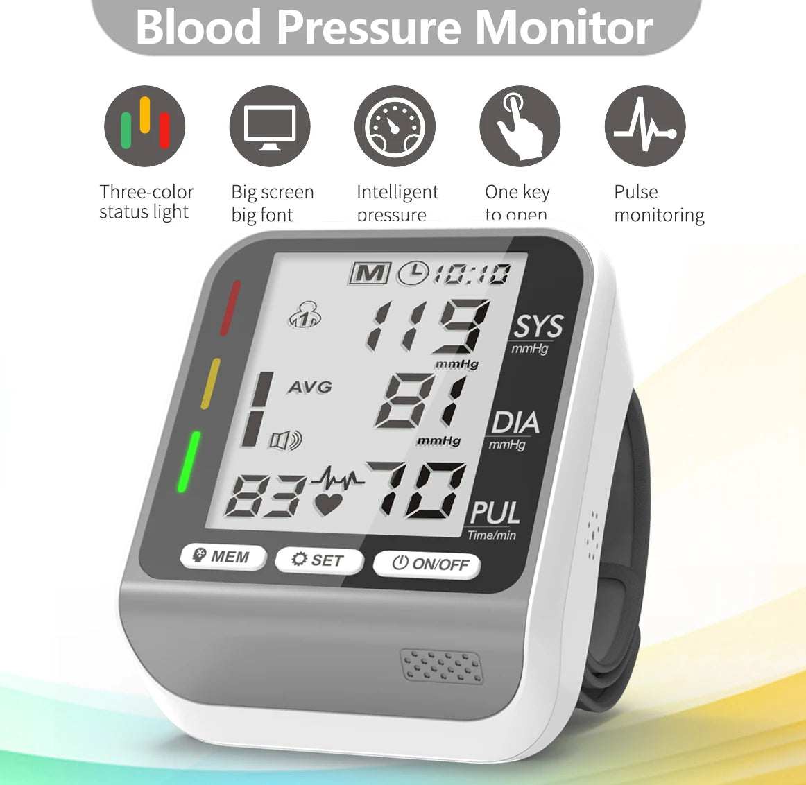 Portable Wrist  Digital Blood Pressure Monitor