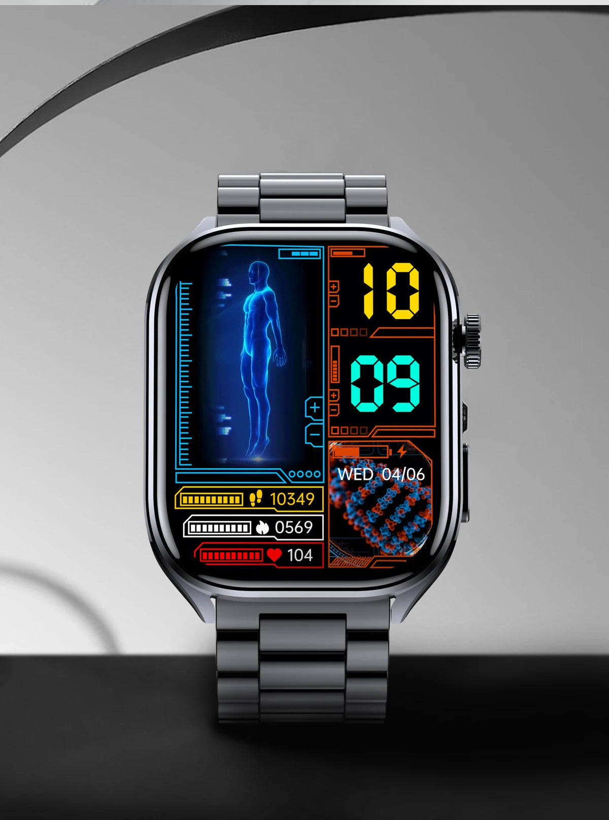 2025 Advanced Health Smart Watch for Men | ECG, Blood Pressure, Blood Oxygen