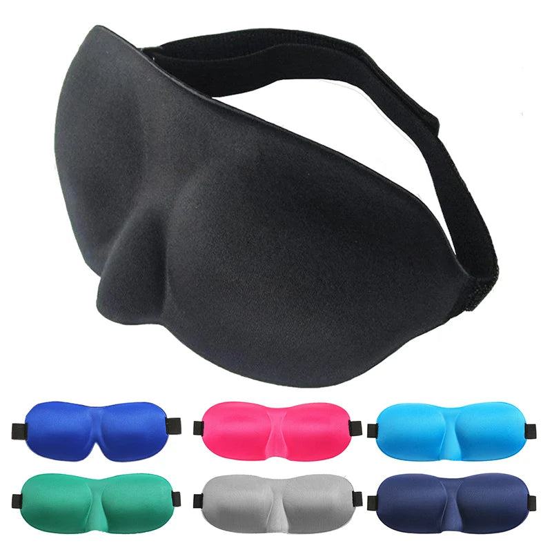 3D Sleeping Mask Eyepatch Block Out Light Soft Paded Sleep Rest Relax Aid Cover Patch Blindfold Face Shade Eyeshade Eyes Patchs