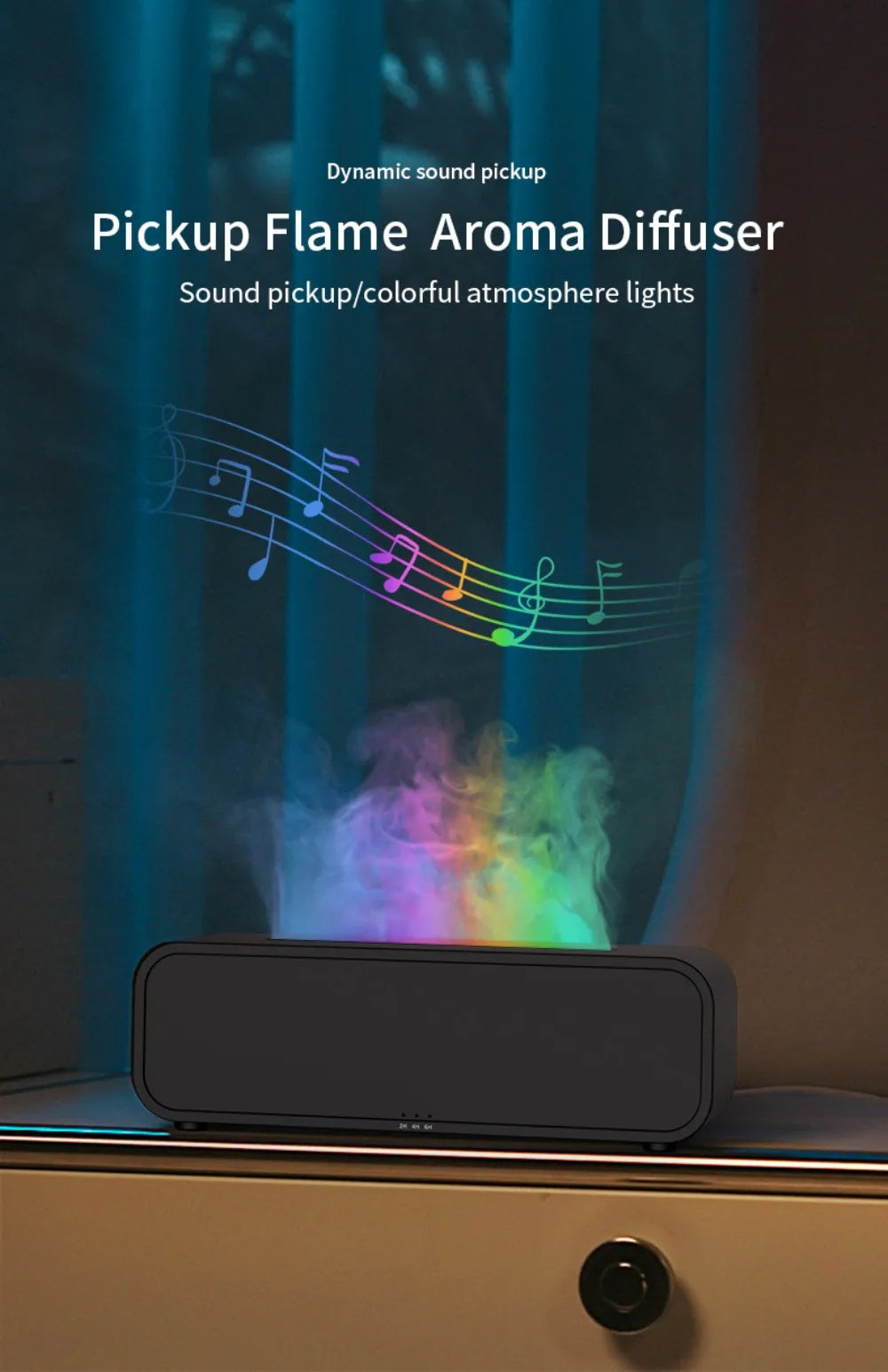 Humidifier Flame Aromatherapy Diffuser.