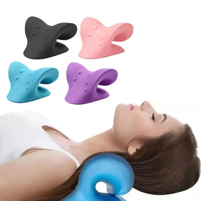 Neck Stretcher Shoulder Cervical Chiropractic Traction Device Head Back Body Massager Massage Pillow