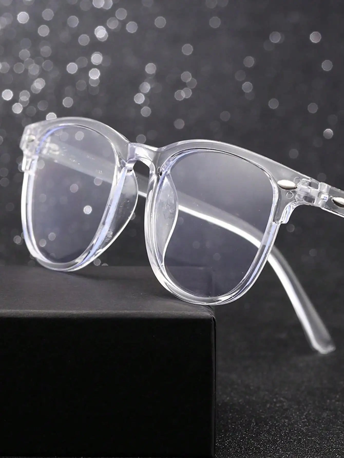 Trendy Anti-Blue Light Clear Glasses