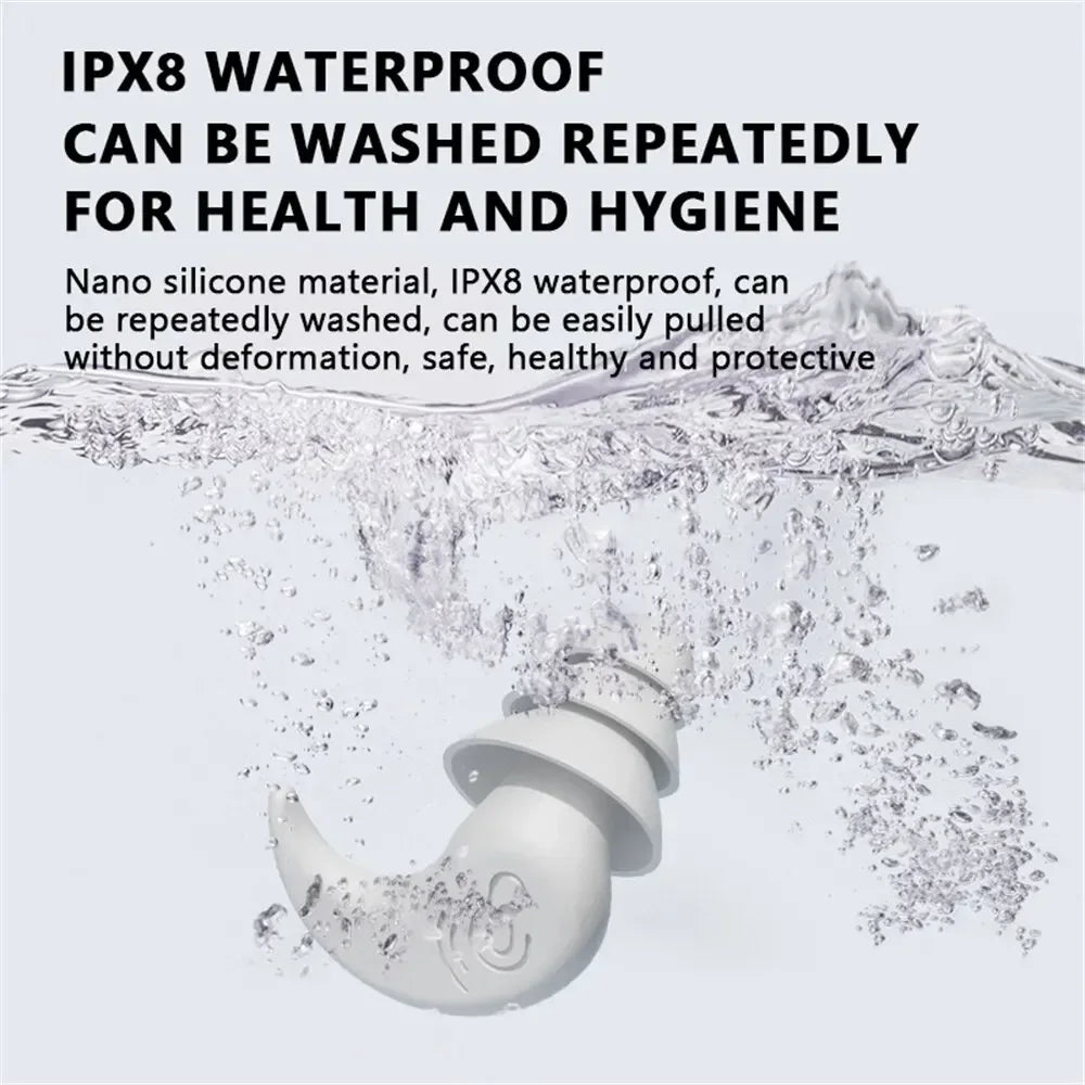 Anti Noise Silicone Waterproof Ear Plugs