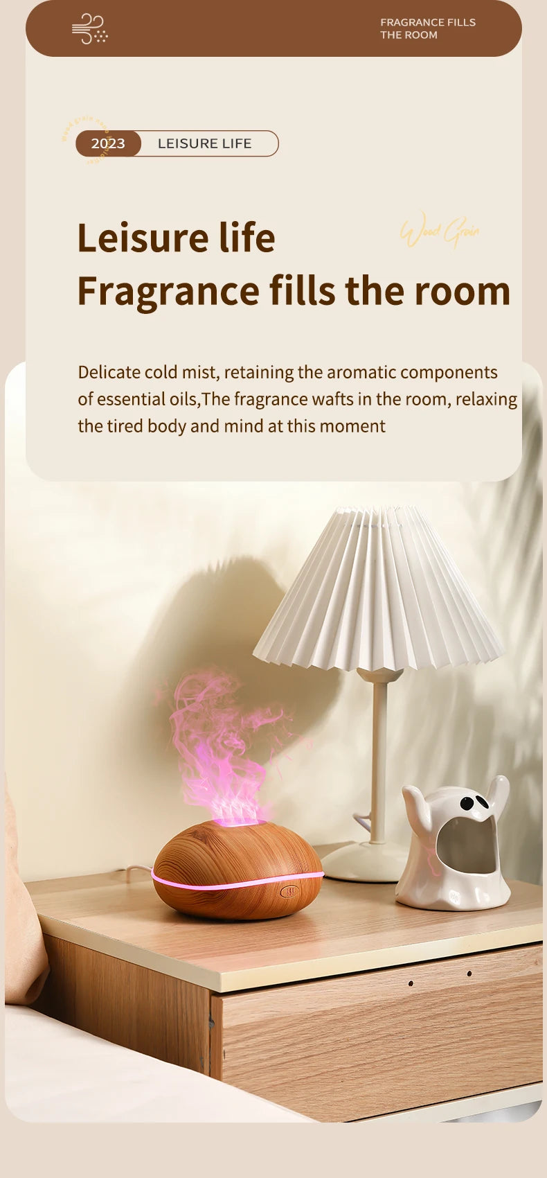 Air Humidifier Aromatherapy Essential Oil Diffuser