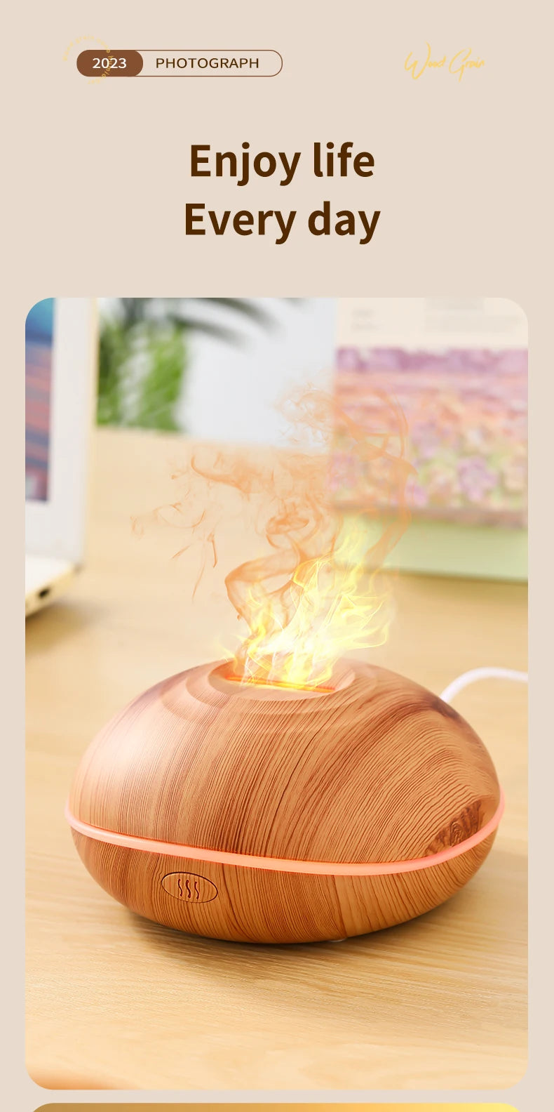 Air Humidifier Aromatherapy Essential Oil Diffuser