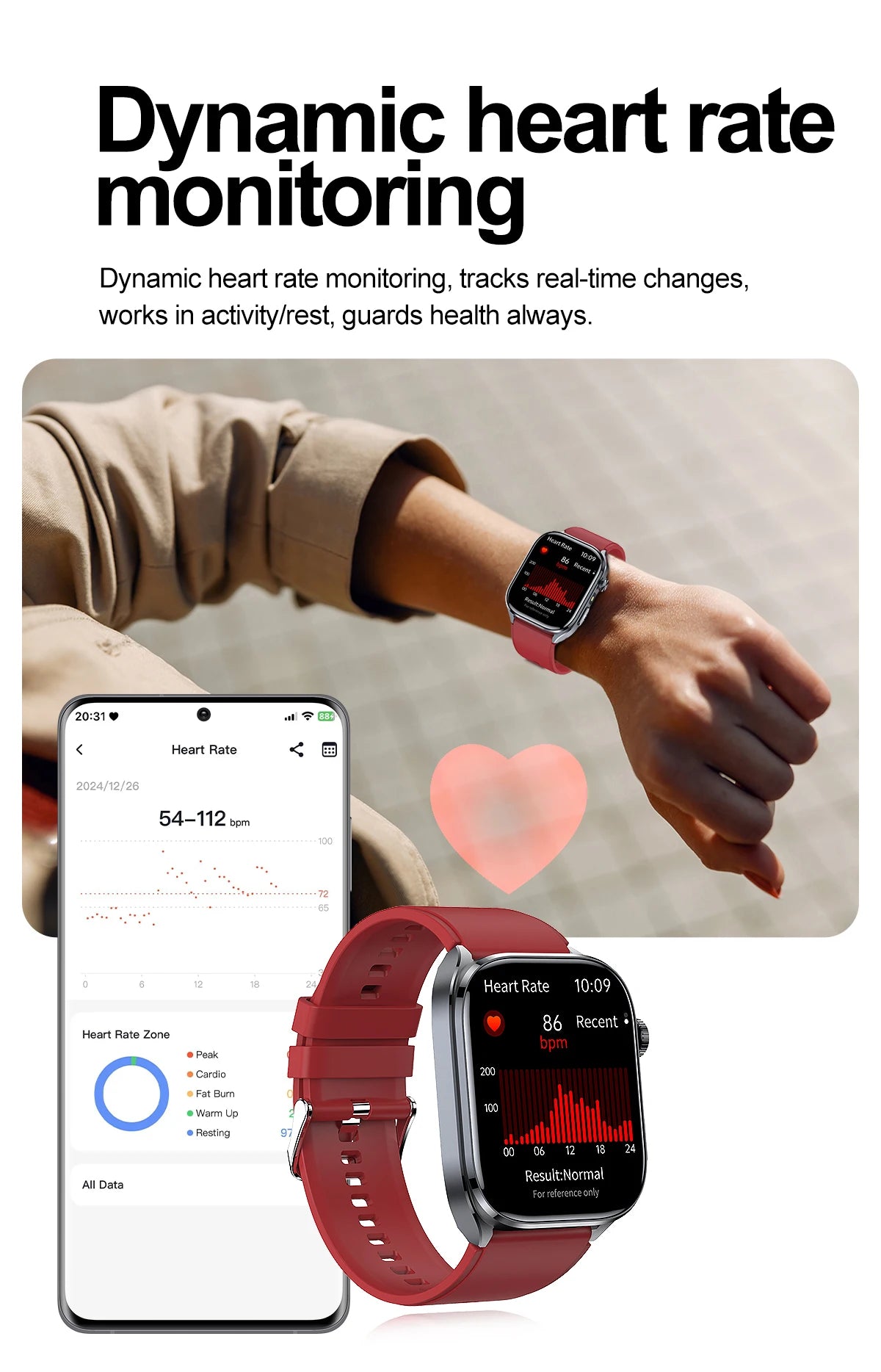2025 Advanced Health Smart Watch for Men | ECG, Blood Pressure, Blood Oxygen