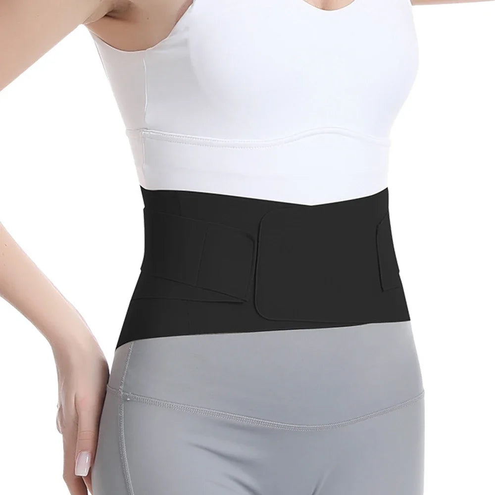 1 Pcs Adjustable Ultra Thin Back Brace with Lumbar Pad, Flexible Supports, Back Brace for Lower Back, Sciatica Scoliosis Relief