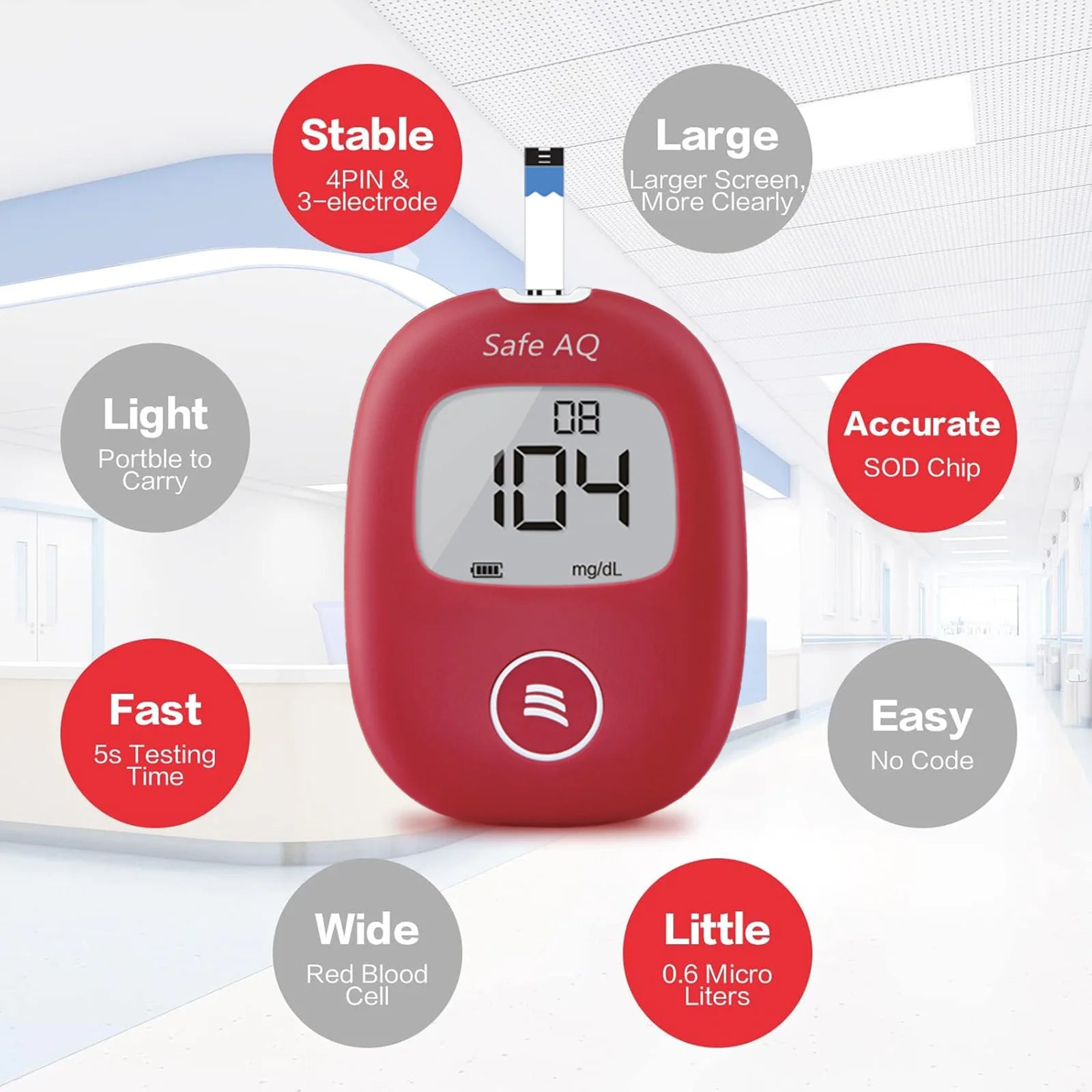Safe AQ Smart Glucometer