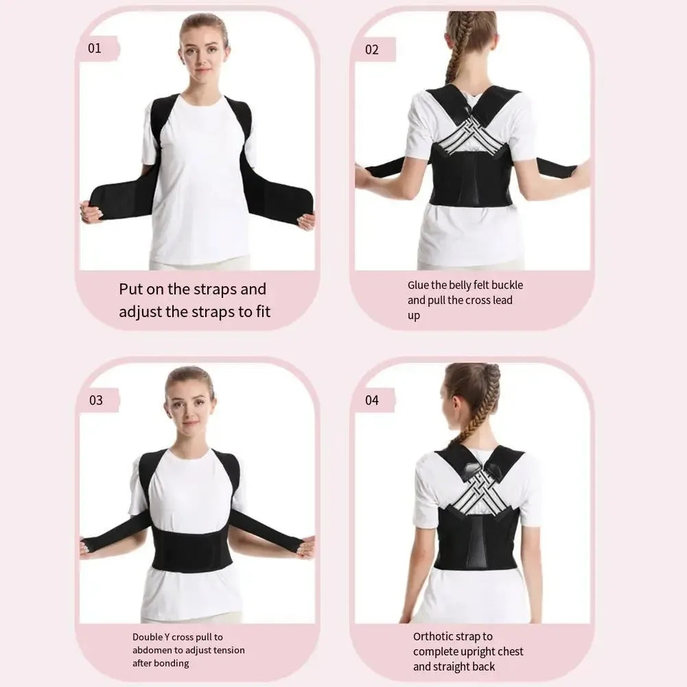 New Adult Posture Corrector Belt Breathable Back Correction Strap for Women Men Back Support Sitting Position Correction Tool