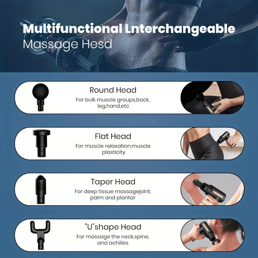 Portable Fascia Gun Vibration Massage