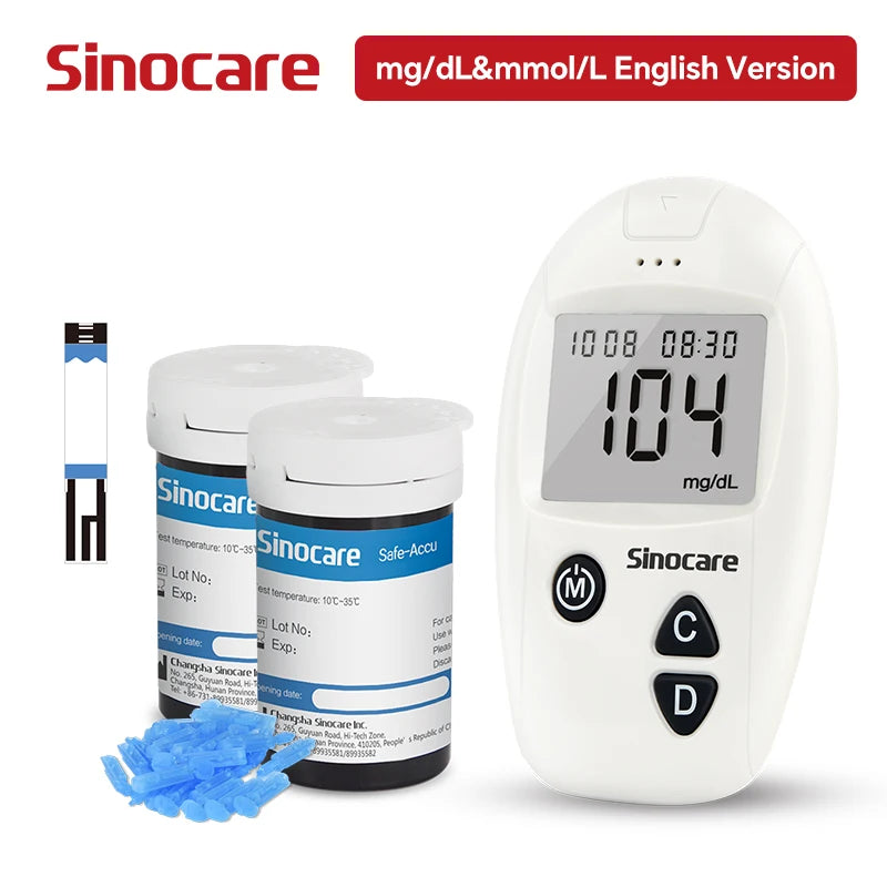 Sinocare Glucometer Kit